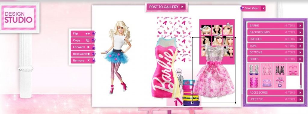 Barbie Design Studio Game