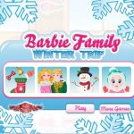 Barbie Family Winter Trip Game
