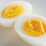 Boiled Egg with Egg White and Egg Yolk