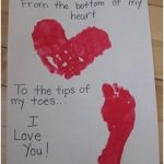 Valentines Day Hand and Foot Greeting Card