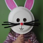 Paper Plate Easter Bunny Mask