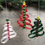 ribbon christmas tree hangings