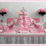 Pink Diaper Cake For Girl