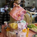 Pink Baby Doll Diaper Cake