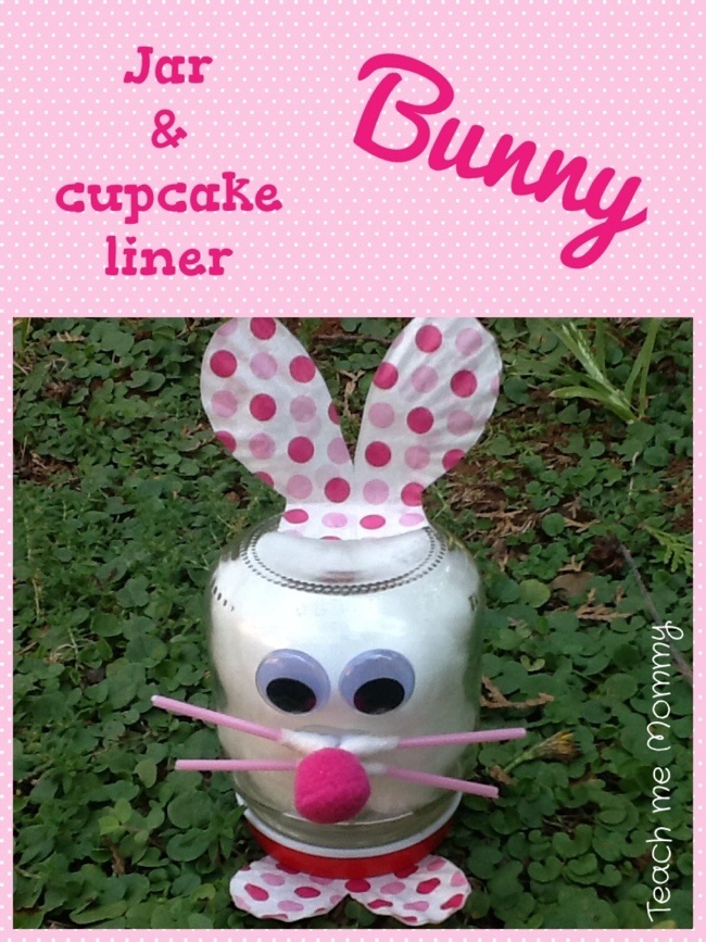 Jar N Cupcake Liner Bunny