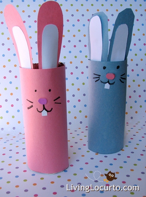 Paper roll Easter Bunny