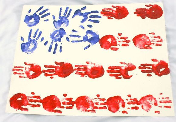 Independence Day Hand Print Craft
