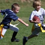 Kids playing Flag Football