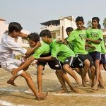 Kids playing Kabaddi