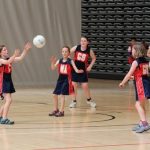 Netball playing kids