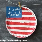 paper plate flag