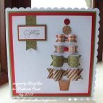 Card with Bow Tie Christmas Tree