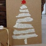 Christmas Tree With Cardboard Sheet and Newspaper Cuttings