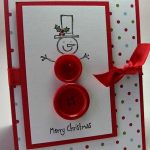 Coat Buttons Snowman Card