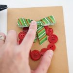 Coat Buttons Wreath Card