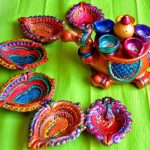 Coloring Diyas activity for kids