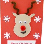 Foam Reindeer Craft Card