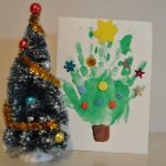 Hand Print Chirstmas Tree Card