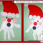 Hand Print Santa Claus