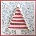 Ribbon n Bells Christmas Tree Card