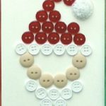 Santa Claus Buttons Card Craft