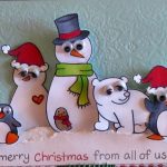 Snowman And Family