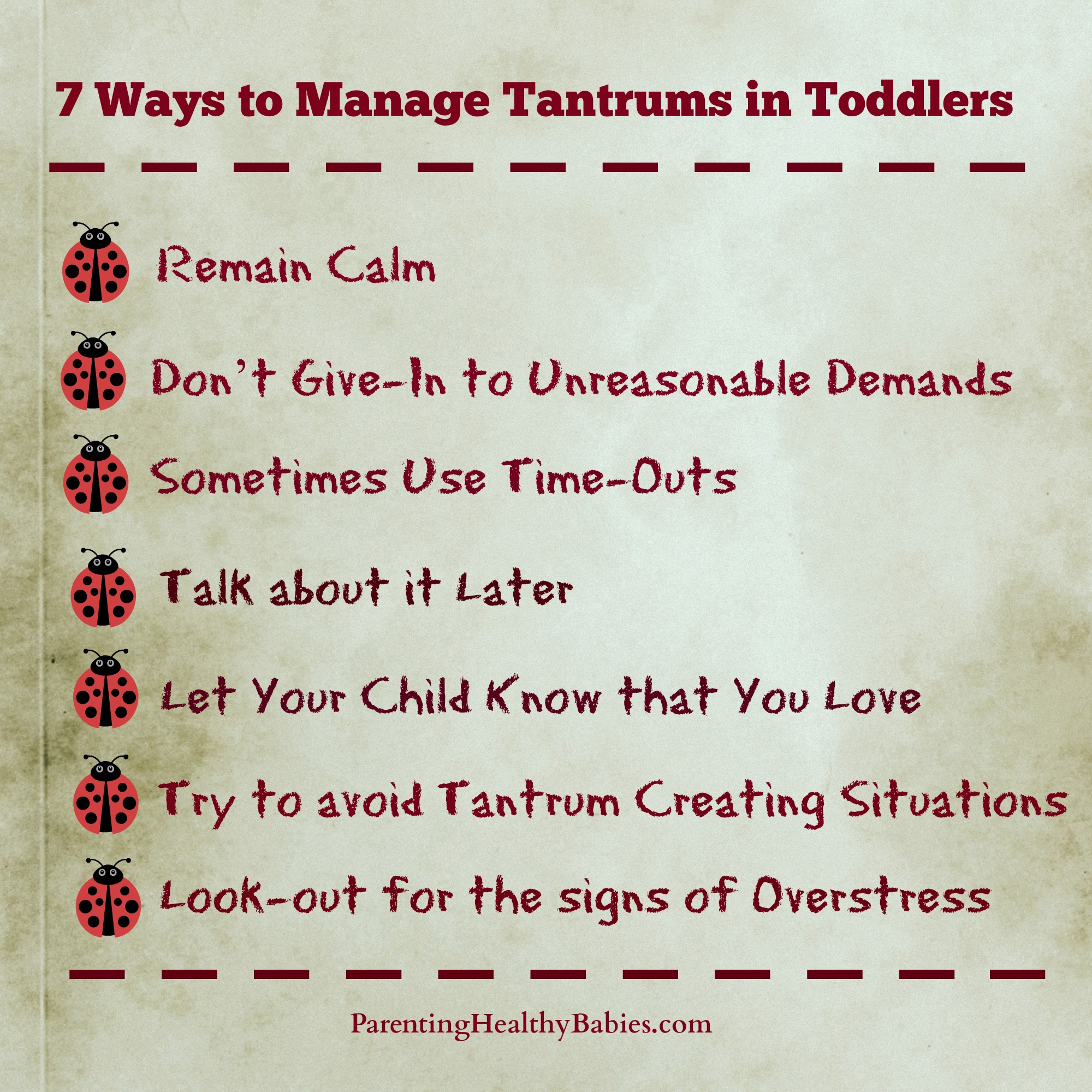 7 Ways to Manage Tantrums in Toddlers