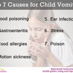 Top 7 causes for child vomiting