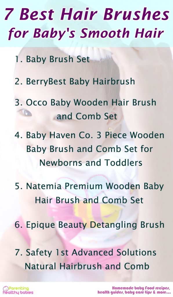 baby hair brush natural bristle, baby hair brush and comb set, natural baby hair brush,