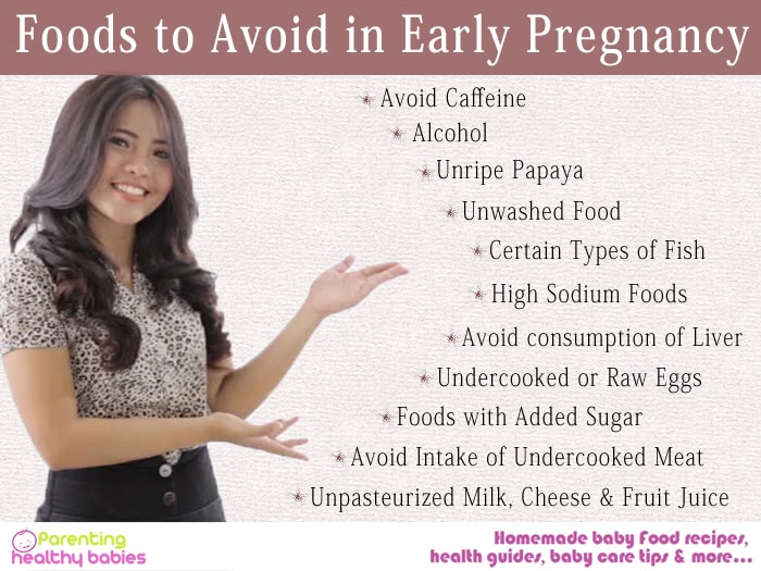 Foods to Avoid in Early Pregnancy