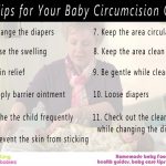 Circumcision care for newborn babies