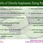 Benefits of taking chlorella supplements during pregnancy