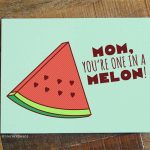 one in a melon card