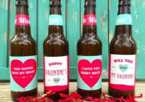 valentine beer labels