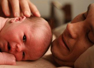 shaving baby head