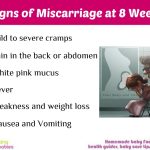 signs of miscarriage at 8 weeks