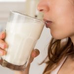 drinking milk
