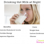 drinking milk before bed
