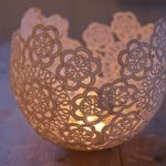 DIY Doily Lamp