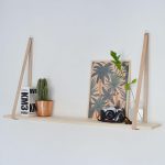 DIY Easy Leather Strap Shelf