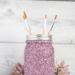 DIY Glitter Mason Jars