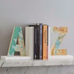 DIY Letter Bookends