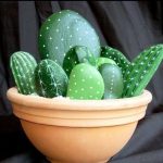 DIY Painted Cactus Rocks