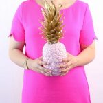 DIY Pink and Gold Pineapples