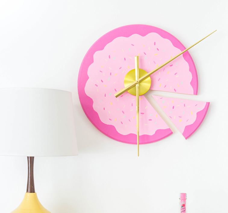DIY Sliced Cake Wall Clock