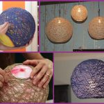 DIY Yarn Chandelier