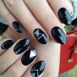 Geometric nail art