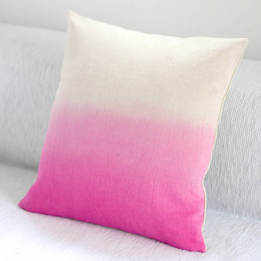 Ombre Dip-Dyed Pillows