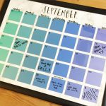 Paint Chip Calendar