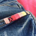 Simple Hand Stitch on Jeans1